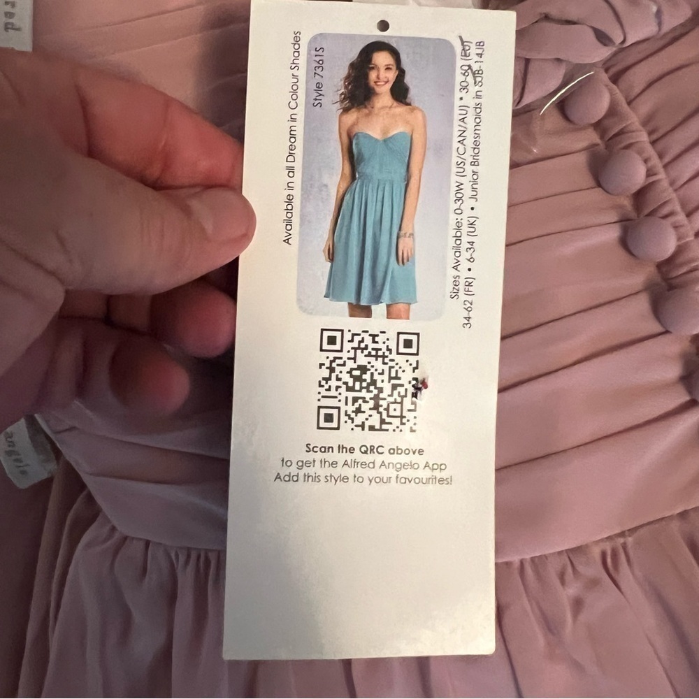 ALFRED ANGELO Loves First Blush Strapless Gown Pink Evening/Prom/Wedding Dress - Picture 9 of 10